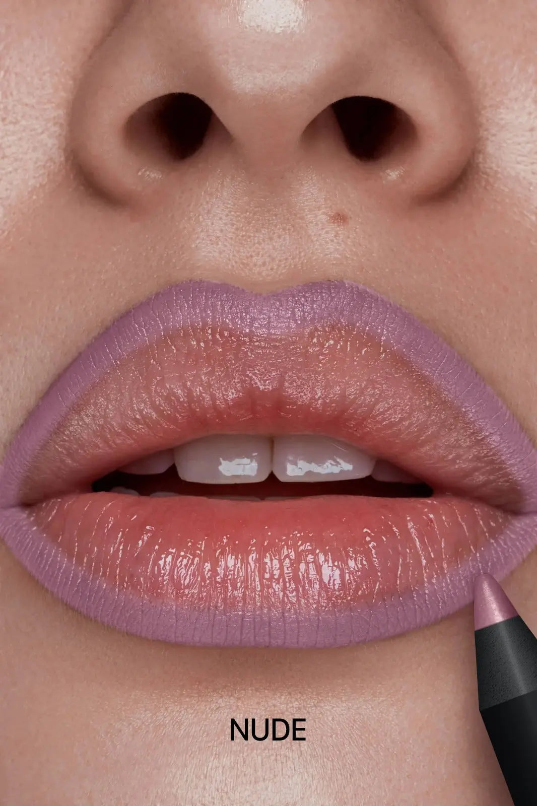 Smudge-resistant lip liner in nude tone