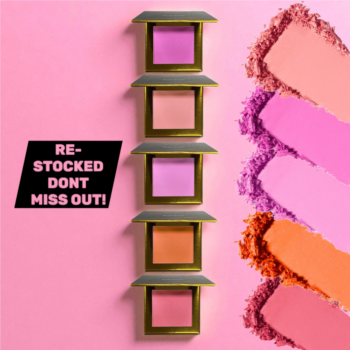 Blush Palette – Buildable, Natural-Finish Cheek Colour - Six Beauty