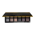 Gold eyeshadow palette open showing 12 bronze and taupe shades - Six Beauty