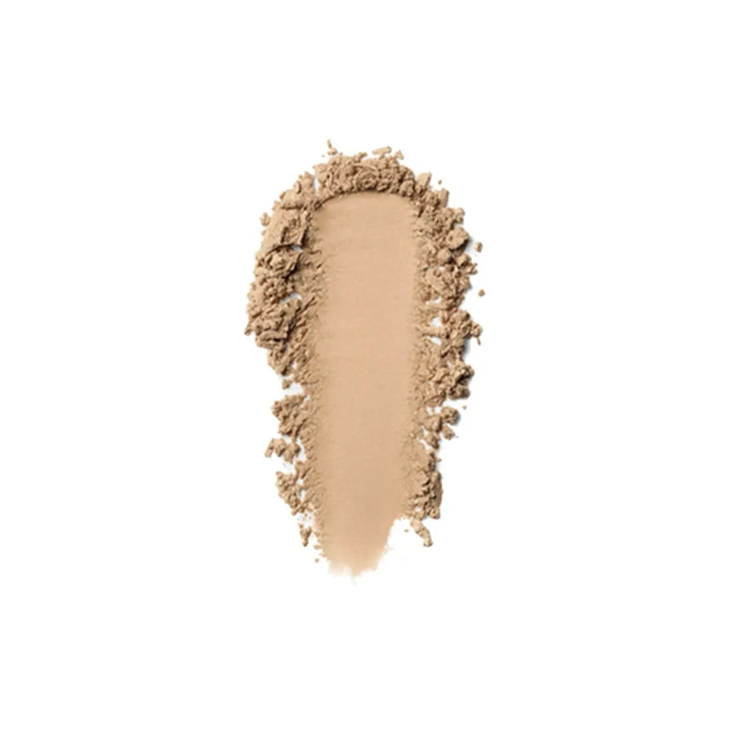 Loose setting powder swatch in a medium tone Six Beauty