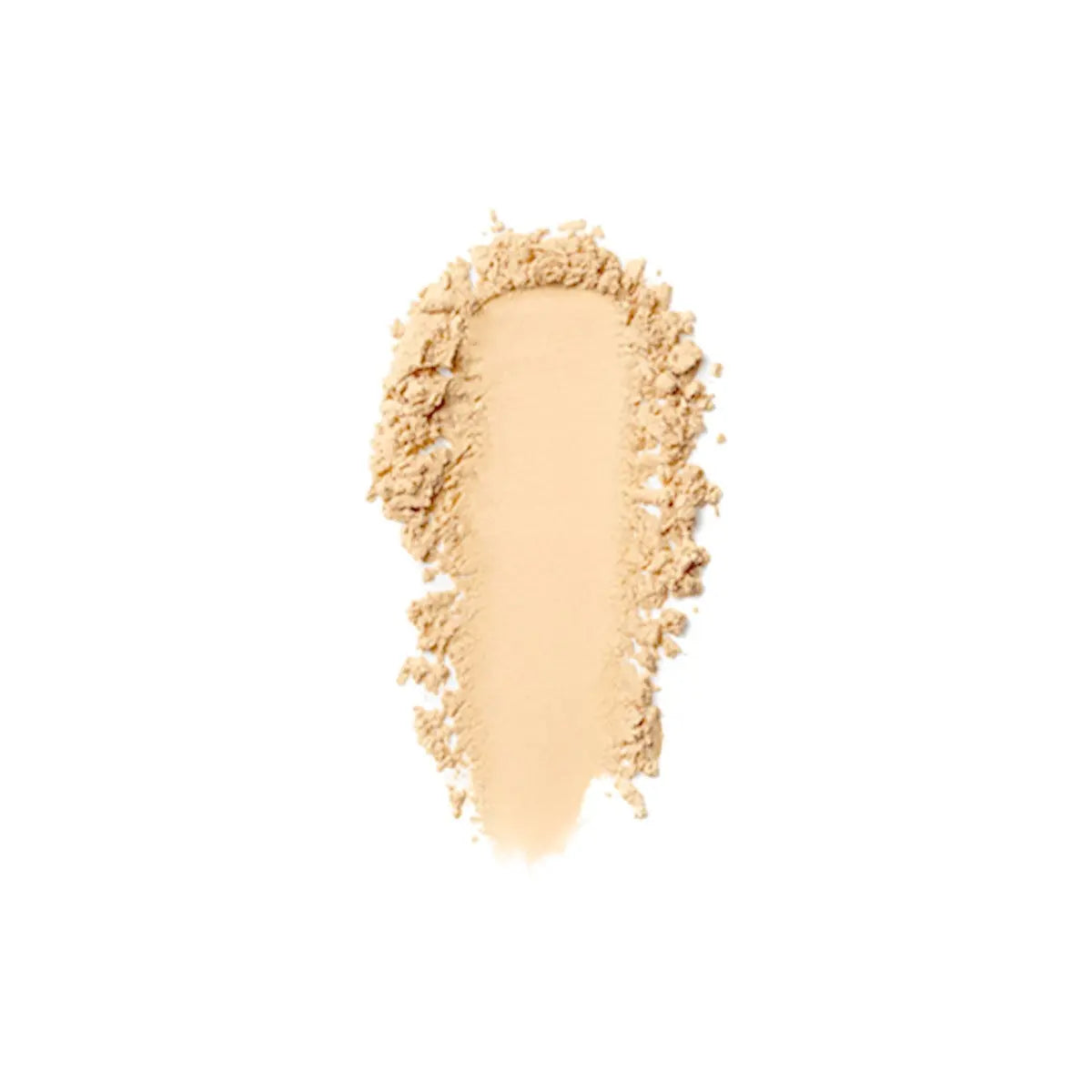 Loose setting powder swatch in a warm tone Six Beauty