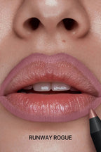 Smudge-resistant lip liner in runway rogue tone