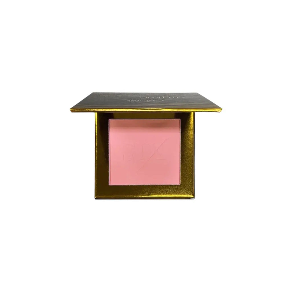  Powder blush compact in soft peach shade | SIX BEAUTY