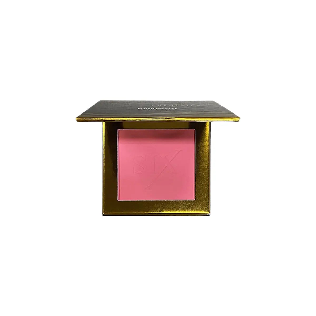 Powder blush compact open in bright pink shade | SIX BEAUTY