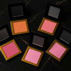 Powder blush compacts in 5 shades flat lay | SIX BEAUTY